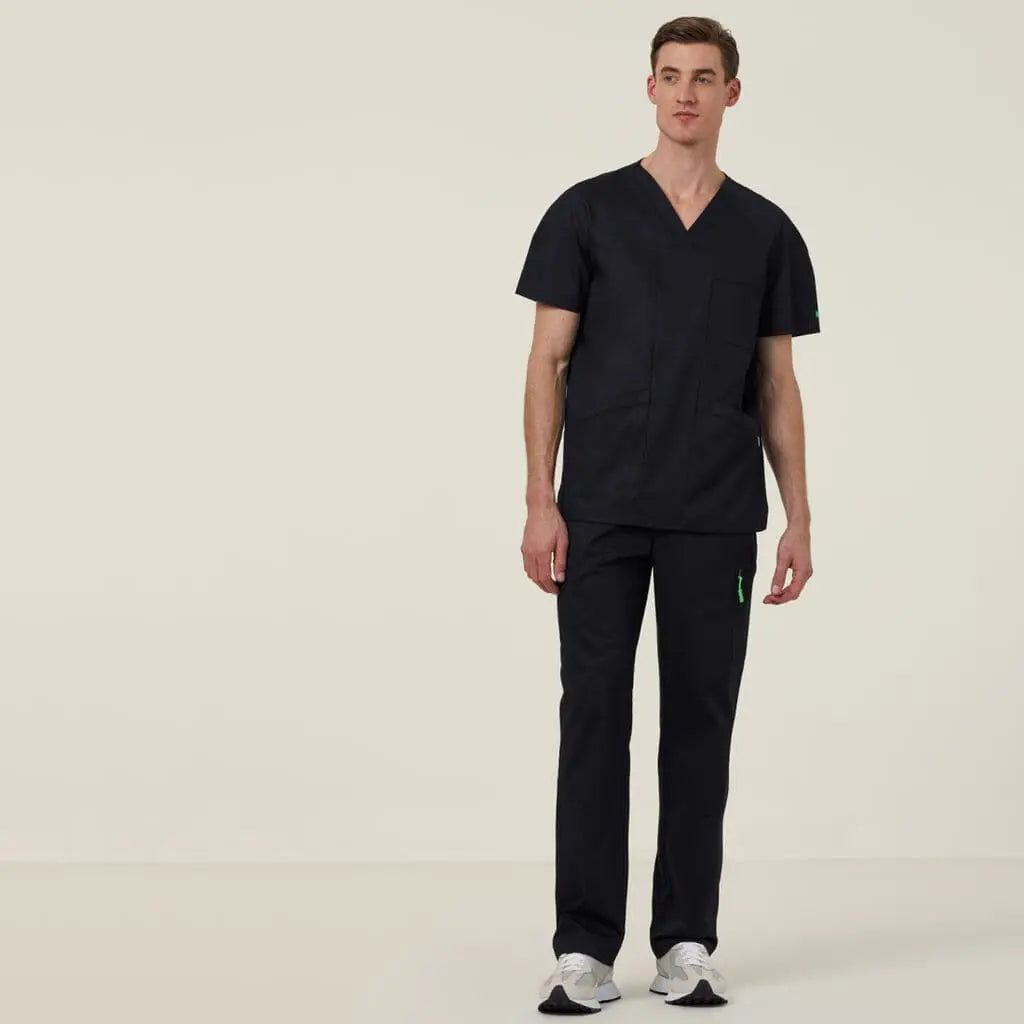 Rontgen Elastic Waist Scrub Pant CATQ4F-BLA - City Workwear